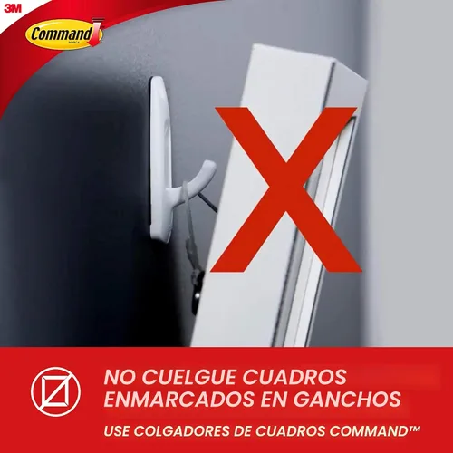 Miniatura 7 de Command Bath - Gancho grande para toallas, paquete de valor, transparente con acabado helado, 3 ganchos grandes, 3 tiras resistentes al agua, Blanco