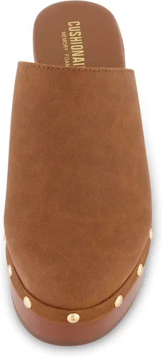 Miniatura 3 de CUSHIONAIRE Women's Gibbons Faux Wood Clog with Memory Foam Padding, Wide Widths Available