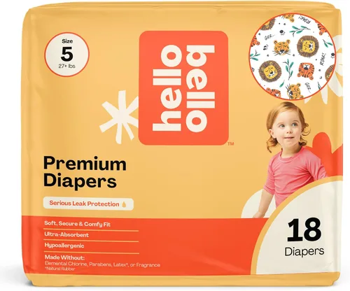 Miniatura 47 de Pañales Hello Bello, talla 4 (22-37 libras) Flower Child, 21 unidades de pañales desechables premium para bebé, hipoalergénicos con sensación suave
