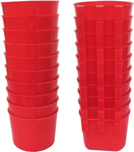 Miniatura 14 de Paquete de 40 Tazas para Jaulas Comederos para Pájaros Cuenco de Semillas Plato de Alimentación y Agua para Pollos Agua y Comida para Conejos Jaulas