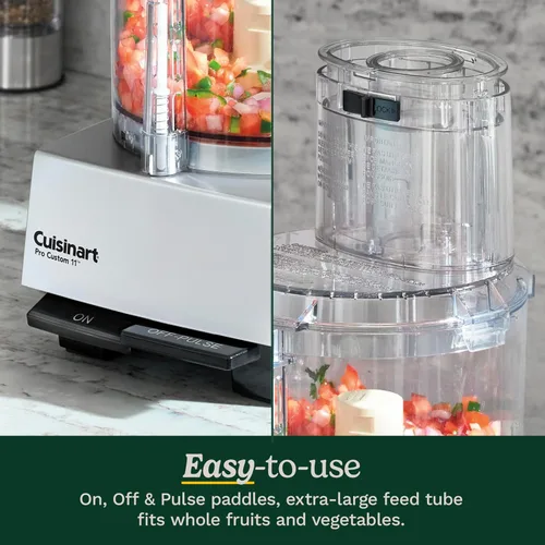 Miniatura 10 de Cuisinart Procesador de alimentos, Pro Custom de 11 tazas, cromo cepillado, DLC-8SBCYP1