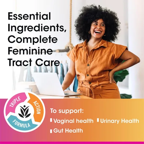 Miniatura 5 de vH Essentials - Probióticos con prebióticos y arándano Suplemento de salud femenina, 60 cápsulas, 544-06, 1 - Individual, 1