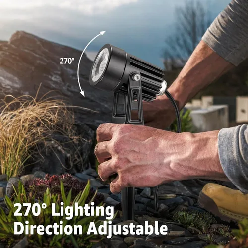 Miniatura 4 de SUNVIE Iluminación de paisaje de bajo voltaje de 3 W, focos LED de paisaje con conectores, impermeables, de bajo voltaje, luces de paisaje de 3000