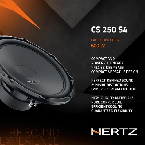 Miniatura 4 de HERTZ Cento Series CS-250-S4 Subwoofer SVC RMS de 4 ohmios de 10" (250 mm) 300 vatios