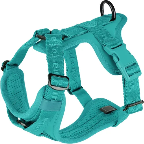 Miniatura 12 de Arnés para perro sin tirones con licra, dispersión de fuerza de tres puntos y acolchado 3D, malla transpirable ajustable para perros pequeños