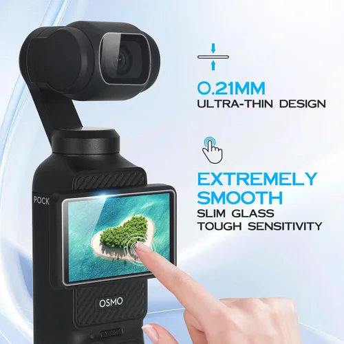 Miniatura 3 de Paquete de 4 protectores de pantalla para DJI Osmo Pocket 4/3/Xtra Muse+protector de lente para accesorios Osmo Pocket 4/3/Xtra Muse