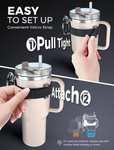 Miniatura 4 de eSamcore Stanley Cup Soporte magnético para teléfono Magsafe, accesorios plegables para botellas de agua, soporte de teléfono móvil para iPhone