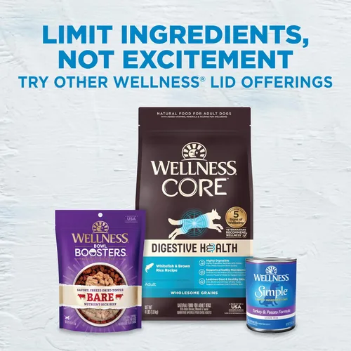 Miniatura 9 de Wellness Natural Pet Food Simple Natural - Alimento seco para perros con ingredientes limitados, receta de cordero y avena, bolsa de 26 libras