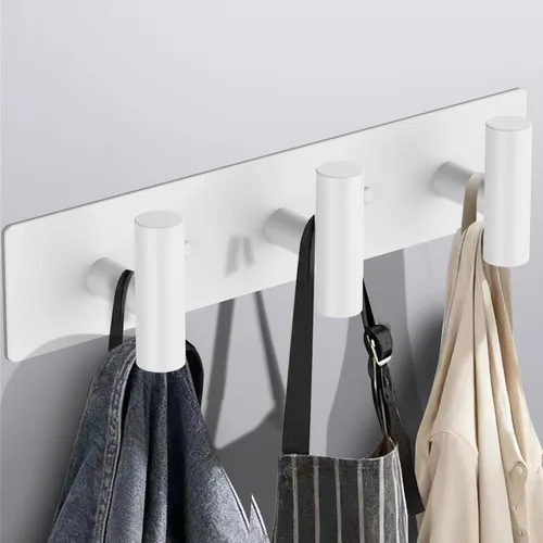 Miniatura 12 de Bntuk Perchero de pared – 3 ganchos para abrigos, toalleros para batas de baño, bolsas, llaves, perchero para sombreros, organizador de toallas