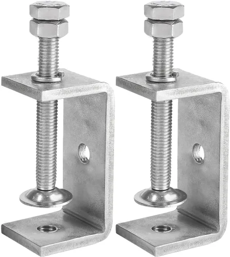 Miniatura 11 de Paquete de 6 abrazaderas pequeñas en C de acero inoxidable 304 de 1 pulgada Mini abrazaderas en C resistentes para carpintería y montaje