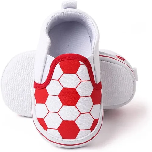 Miniatura 3 de Unsex - Zapatos de lona para niños y niñas, zapatos para primeros pasos, antideslizantes, suela suave, zapatos planos para niños pequeños
