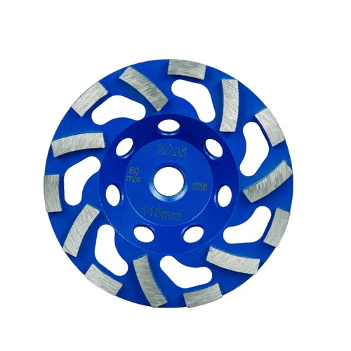 Miniatura 7 de SALI Ruedas de molienda de hormigón de 4.5 pulgadas 16 segmentos de turbo diamante Arbor de 5/8-11 Rueda de molienda de diamante apta
