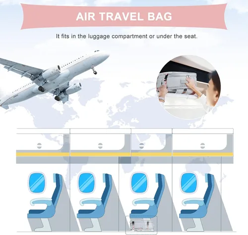 Miniatura 4 de coowoz Mochila de viaje para mujeres y hombres, aprobada por aerolíneas, mochila de mano grande, mochila de senderismo impermeable, mochila b-Gris