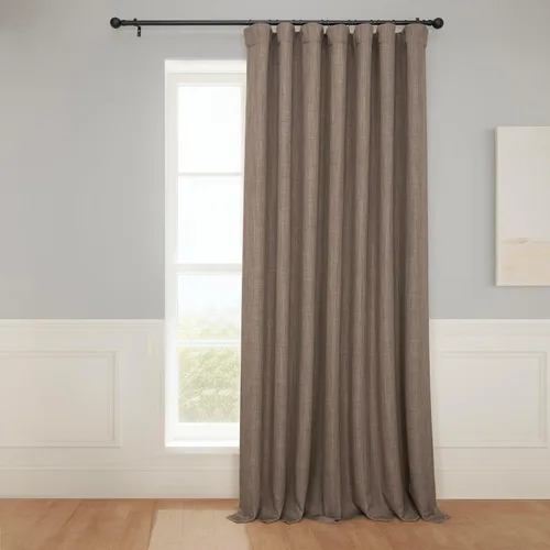 Miniatura 33 de HPD Half Price Drapes - Cortinas de lino sintético para sala de estar (2 paneles) - 100 pulgadas de ancho x 84 pulgadas de largo - Cortinas