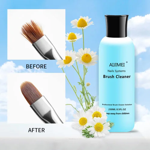 Miniatura 2 de Limpiador de pinceles de uñas acrílicas, limpiador de pinceles de pintura líquida para artistas de uñas (8.5 fl oz/8.5 onzas líquidas)