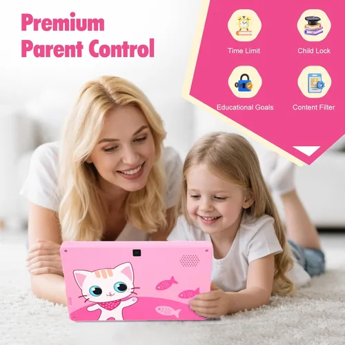 Miniatura 3 de Tablet para niños de 7” de UJoyFeel con control parental, tabletas WIFI para niños pequeños con muchas aplicaciones de aprendizaje para niños sin