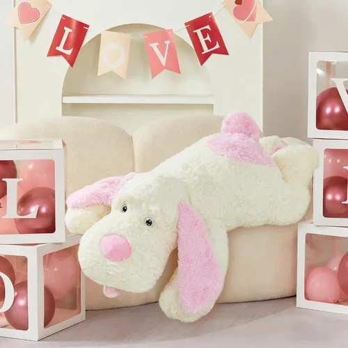 Miniatura 2 de MorisMos Animales de peluche gigantes de perro, peluche de perro grande de 51 pulgadas de peluche suave, gran almohada de regalo para niños, niñas