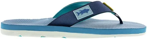 Miniatura 2 de Scott Hawaii Hanapa'a Reef - Pantuflas para caminar para hombre, correa de diseño de pez, parte inferior blanca impermeable que no deja marcas