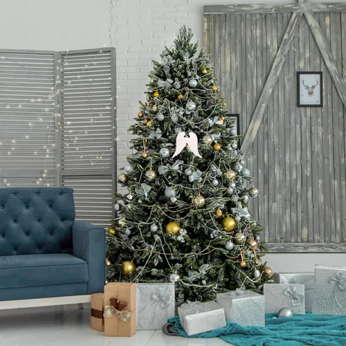 Miniatura 8 de MAGICLULU 3 piezas de adornos de Navidad alas de ángel blancas alas de ángel adorno de fiesta de Navidad plástico para decoración del hogar