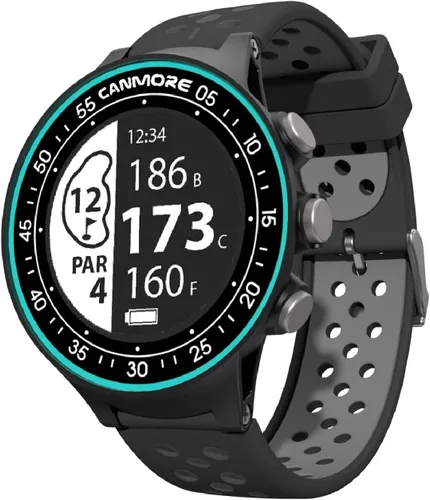 CANMORE TW410G Reloj GPS de golf con seguimiento de pasos, más de 40,000 campos de golf mundiales gratuitos precargados, minimalista y fácil de usar