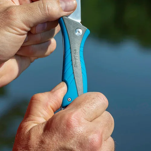 Miniatura 8 de Smith's RegalRiver - Cuchillo de filete flexible plegable de 4 pulgadas - Verde - Hoja de bloqueo de acero inoxidable - Cuchillo de bolsillo