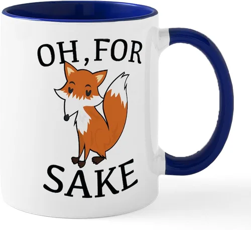 Miniatura 24 de CafePress Taza de café de cerámica For Fox Sake de 11 oz (11.0 fl oz)