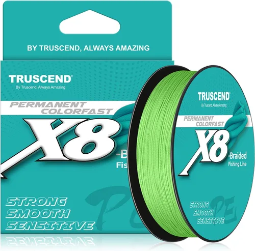 Miniatura 14 de TRUSCEND X8 Braided Fishing Line, Durable and Valuable PE Braid Line for Professional, More Thinner More Smoother Performance for Casting Well