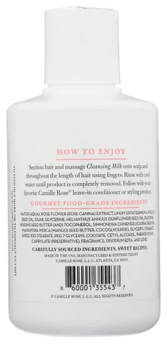 Miniatura 2 de Camille Rose Leche limpiadora Naturals Rose, 8 FZ