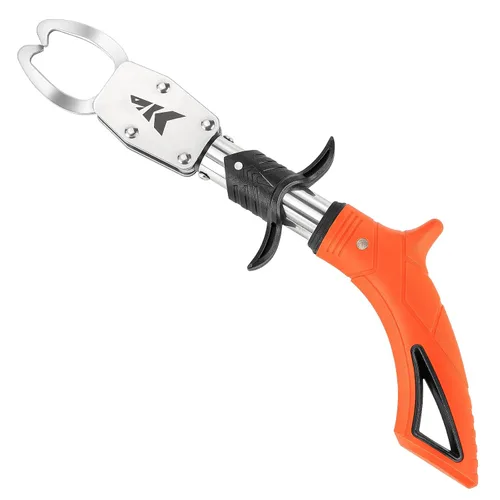 Miniatura 7 de KastKing Paradox 9" Lip Grip, herramienta de aterrizaje de peces de acero inoxidable resistente a la corrosión con mango de elastómero