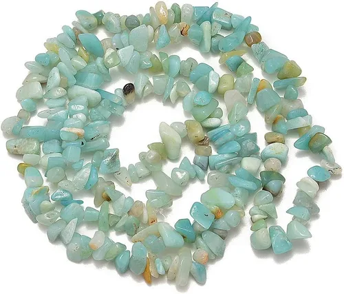 Miniatura 4 de PLTbeads Kit de pulseras de cintura de piedras preciosas curativas natrales de 0.197-0.315 in, diseño de piedras irregulares, fabricación de joyas
