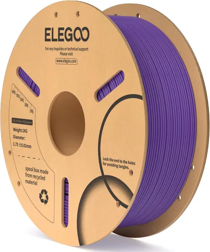 Miniatura 9 de ELEGOO Filamento PLA 1.75mm Azul Oscuro & Rojo 2KG, Filamento para Impresora 3D con Precisión Dimensional +/- 0.02mm, Paquete de 2 Carretes de 1kg