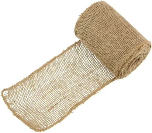 Miniatura 15 de JubileeYarn - Cinta de yute de arpillera para manualidades, 5.5 pulgadas x 10 yardas, color negro, 1 rollo
