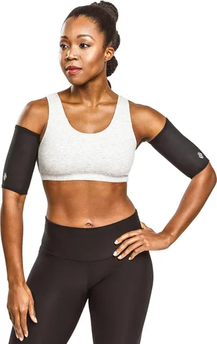 Miniatura 3 de Sweat Shaper Recortadoras de brazos para mujer, bandas de compresión para sudar con forma de sauna, banda de brazo adelgazante, paquete de 2