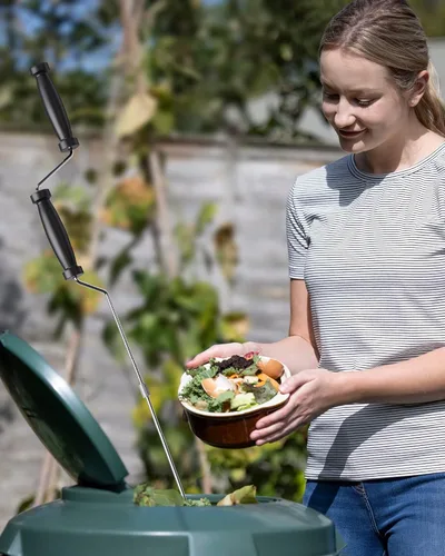Miniatura 5 de SQUEEZE master Aerador de compost-Volteador de abono y herramienta de mezcla-Herramienta de aireación de jardín