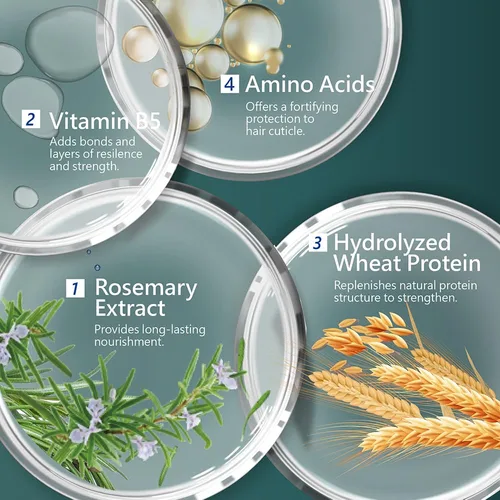 Miniatura 3 de SH-RD Kit esencial para el cabello para viajes y prueba Champú Nutra-Therapy, acondicionador, suero brillante, crema proteica Rutina diaria