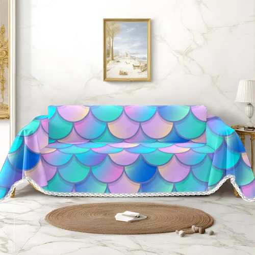 Miniatura 8 de Funda de sofá con estampado de piña a rayas, fundas de sofá para sillón, funda resistente a las manchas, protector universal de muebles