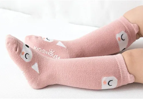 Miniatura 2 de 8 pares de calcetines antideslizantes a la rodilla para niños y niñas