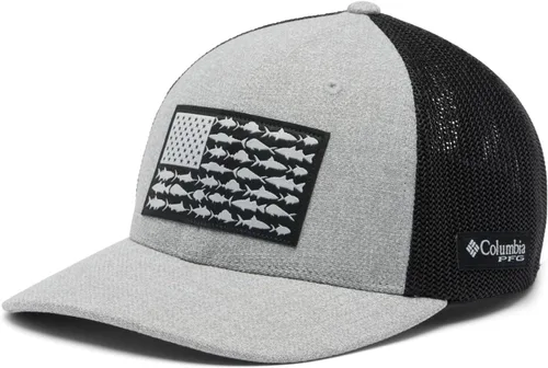 Miniatura 248 de Columbia - Gorra de malla con bandera con árboles unisex para adultos, corona alta