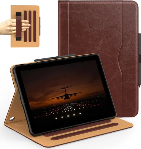 Grifobes Case 8/8 Plus [Solo para 2024/2022/2020 lanzada 12ª y 10ª generación], funda inteligente de piel sintética de alta calidad con soporte para