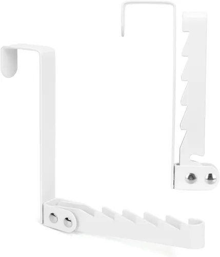 Miniatura 8 de FYY Ganchos para colgar sobre la puerta, 1 paquete plegable plegable sobre la puerta, estante organizador para ahorrar espacio, colgador