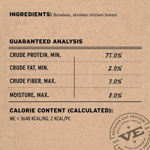 Miniatura 3 de Vital Essentials Golosinas liofilizadas para perros Pechuga de pollo, ingrediente único Calidad premium Golosinas de entrenamiento sin granos