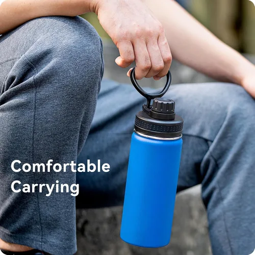 Miniatura 7 de Replacement Spout Lid for Hydro Flask Wide Mouth Bottles (12/16/18/22/32/40/64oz) – 2.28" Leak-Proof Sports Cap Accessory, Secure Fit Negro paquete