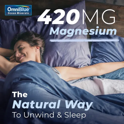 Miniatura 5 de OmniBlue Ocean Minerals - Más de 70 oligoelementos y magnesio líquido - Potasio, cloruro - Bajo en sodio - Apoyo natural para el sueño, digestión
