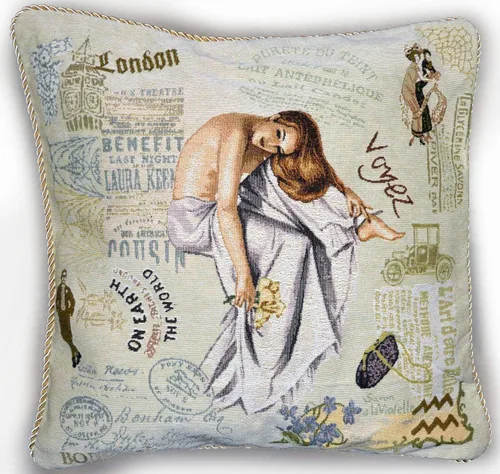 Miniatura 27 de Tache Home Fashion Funda de almohada 16 x 16 Down The Chimney