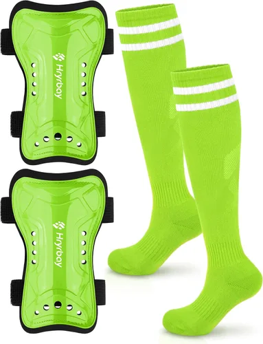 Miniatura 14 de Hryrbay Kids Soccer Shin Guards and Socks Toddler Soccer Shin Pads Protective Defender Gear for Boys Girls Ages 3-15 Great for Training, Matches
