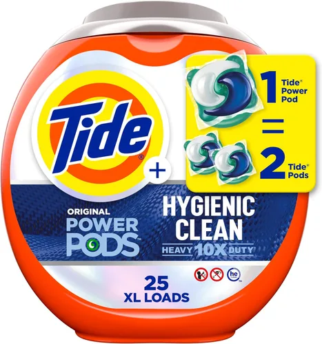 Miniatura 11 de Tide Hygienic Clean Heavy 10x Duty Power PODS - Paquete de detergente para ropa, original, 25 unidades, para suciedad visible e invisible