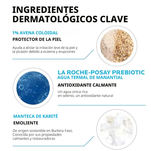 Miniatura 5 de La Roche-Posay Lipikar Crema Calmante de Alivio para Eccema, Loción Facial y Corporal Para Eccema y Piel Sensible y Seca, Hidratante con Avena