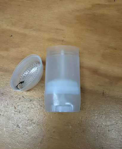 Miniatura 6 de Recipientes de desodorante de gel vacíos: plástico libre de BPA, giratorio, 2.5 onzas, relleno superior, gel que se exprime a través de los agujeros