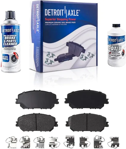 Miniatura 41 de Detroit Axle - Zapatas de freno traseras para Chrysler PT Cruiser 04-09, reemplazo de zapatas de freno semimetálicas 2004 2005 2006 2007 2008 2009
