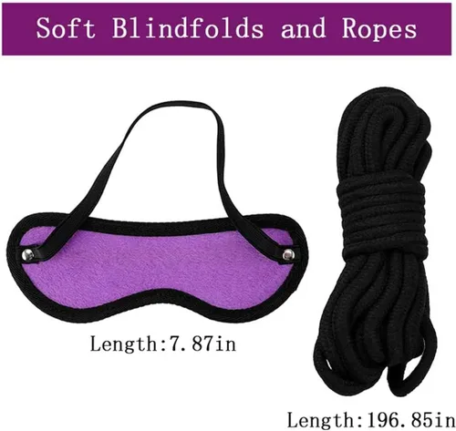 BDSM - Restricciones de bondage, cosas sexuales para parejas, amarres sexuales pervertidos debajo del colchón, cama tamaño Queen, sexo de